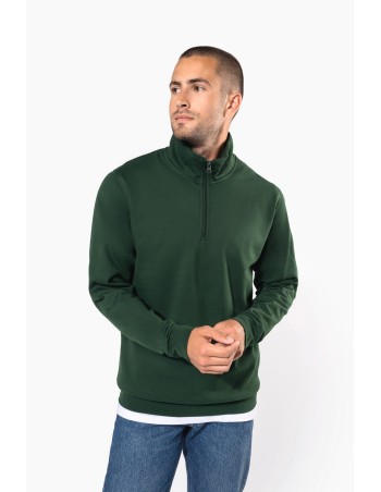 Zip neck sweatshirt