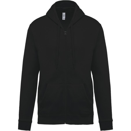 Full zip hooded sweatshirt