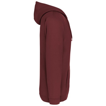 Full zip hooded sweatshirt