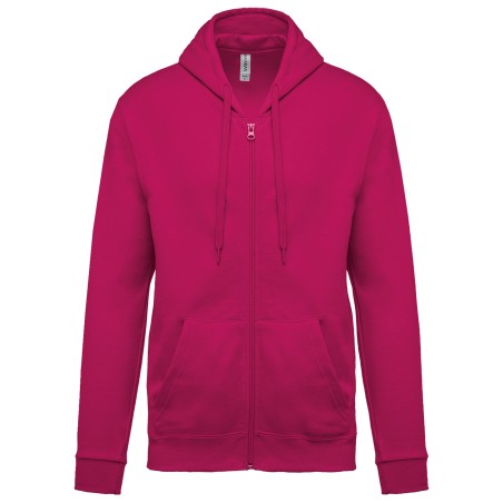 Full zip hooded sweatshirt