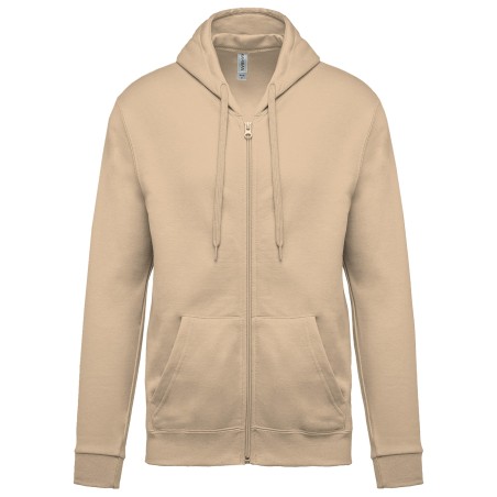 Full zip hooded sweatshirt