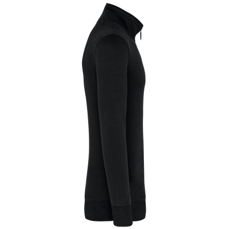 Zipped neck sweatshirt