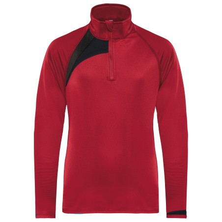 Kids\\\' zip neck training top