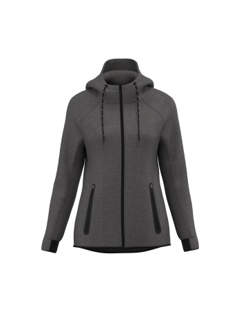 Chaqueta de chándal performance con capucha mujer 2