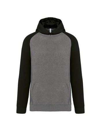 Sudadera bicolor con capucha para niños 2