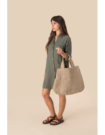Jute shopping bag