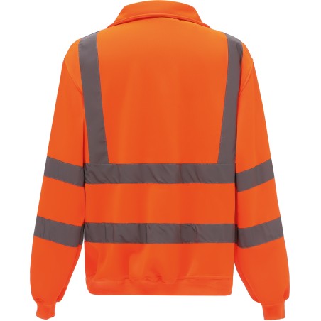Hi-Vis Zip Neck Sweatshirt