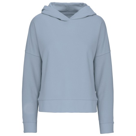 Sudadera Lounge algodón orgánico con capucha mujer