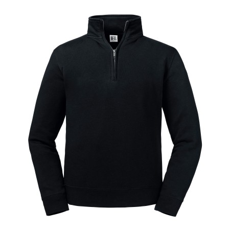 Authentic zipped neck sweatshirt