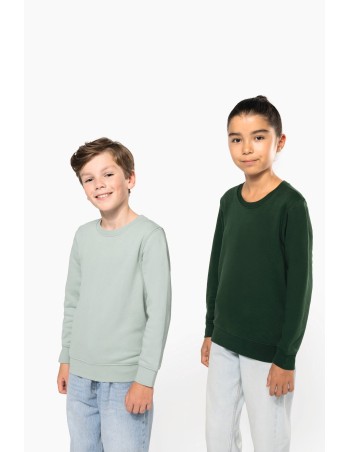 Sudadera cuello redondo ecorresponsable niños