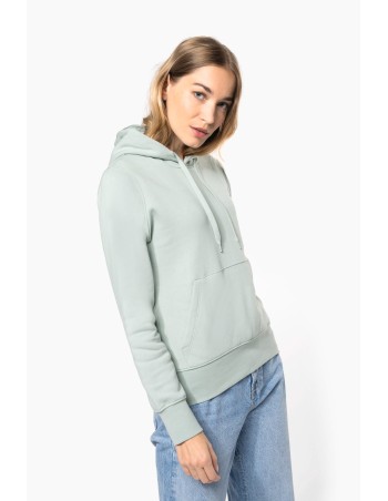 Sudadera capucha ecorresponsable mujer