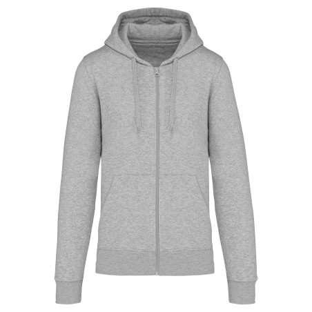 Sudadera con capucha y cremallera ecorresponsable hombre