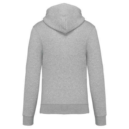 Sudadera con capucha y cremallera ecorresponsable hombre