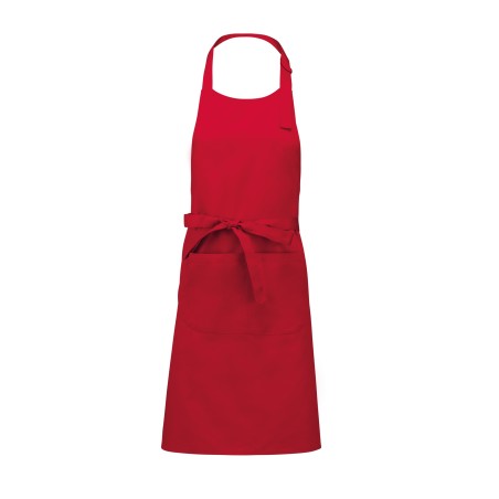 Cotton apron with pocket