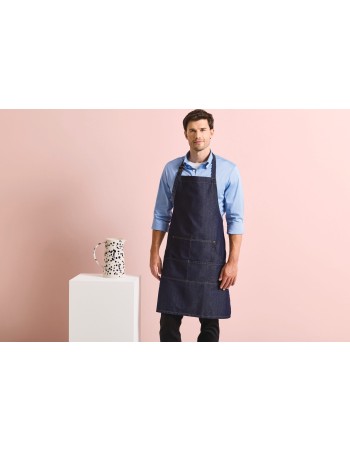 Denim bib apron
