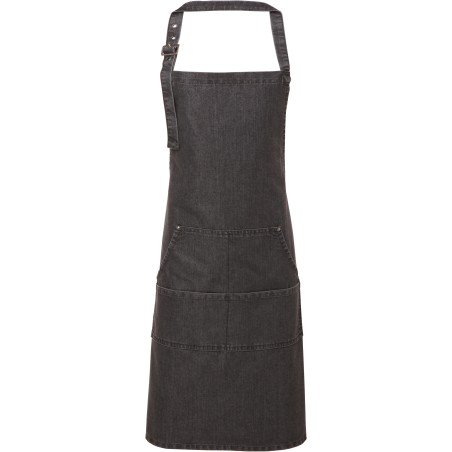 Denim bib apron