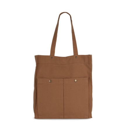 Cotton bag with front pockets