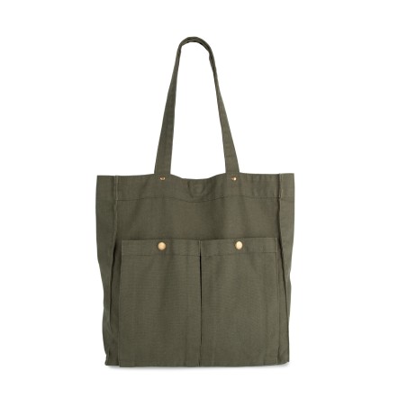 Cotton bag with front pockets