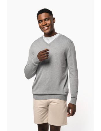 Men\\\'s eco-friendly V-neck jumper