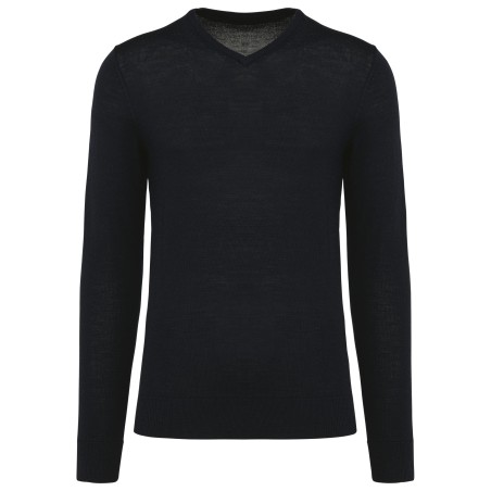 Men\\\'s V-neck merino jumper