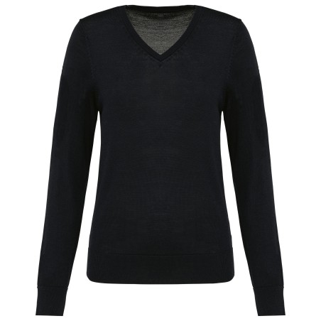 Ladies\\\' V-neck merino jumper