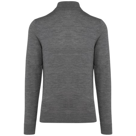 Jersey lana merina cuello vuelto hombre
