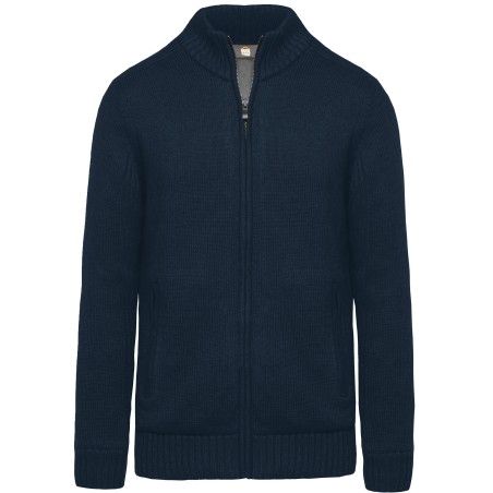 Fleece lined cardigan