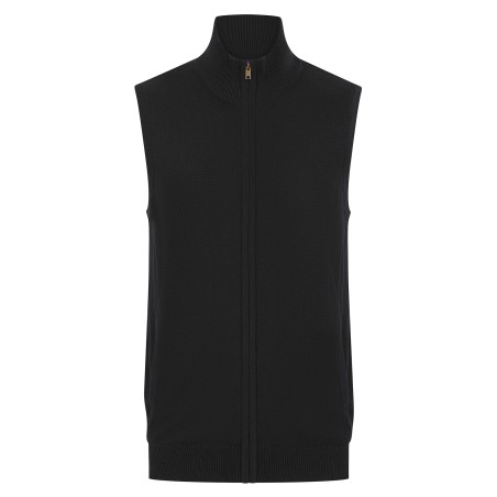 Men\\\'s sleeveless zip-up jumper
