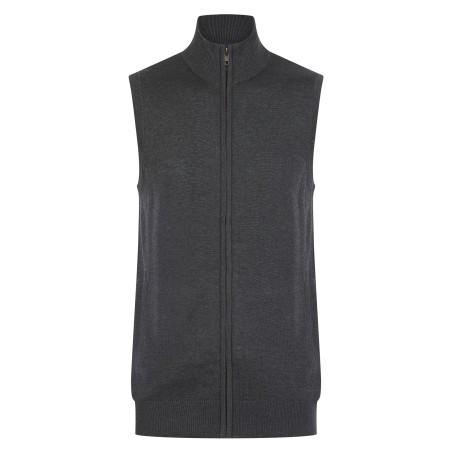 Men\\\'s sleeveless zip-up jumper