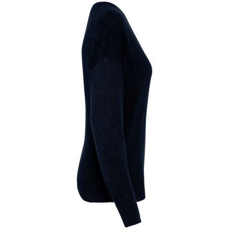 Jersey ecorresponsable cuello de pico de lyocell mujer