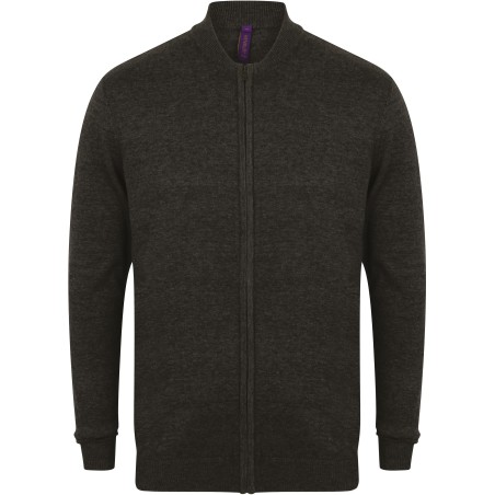 Zip through cardigan