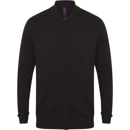 Zip through cardigan