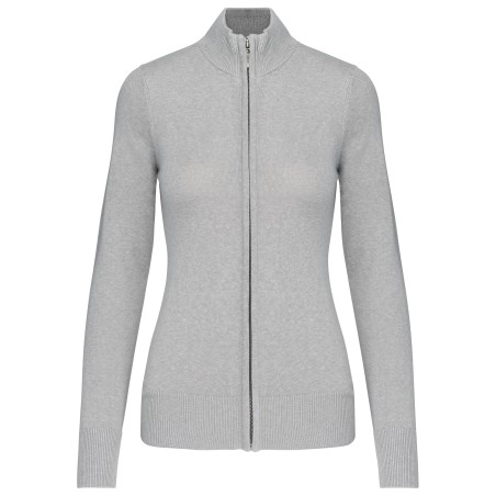 Chaqueta de punto con cremallera mujer