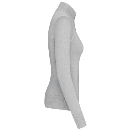 Chaqueta de punto con cremallera mujer