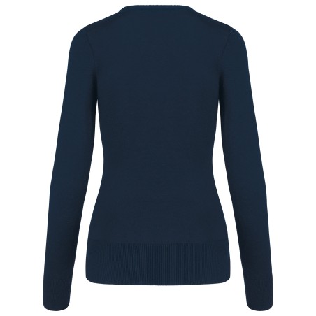 Jersey cuello de pico mujer