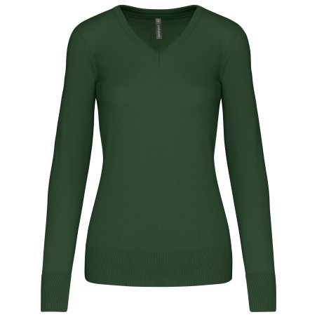 Jersey cuello de pico mujer