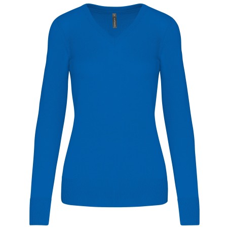 Jersey cuello de pico mujer