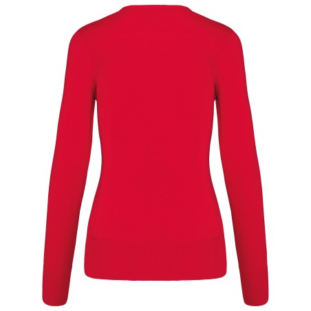 Jersey cuello de pico mujer