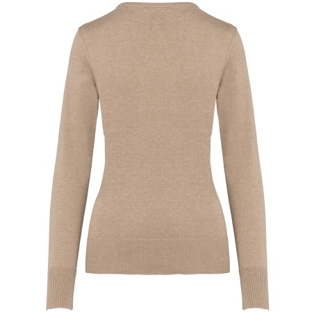 Jersey cuello de pico mujer