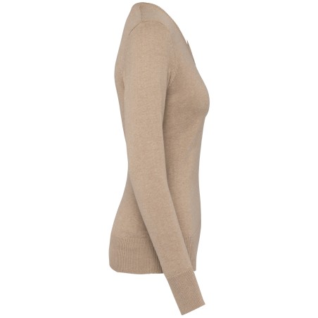 Jersey cuello de pico mujer