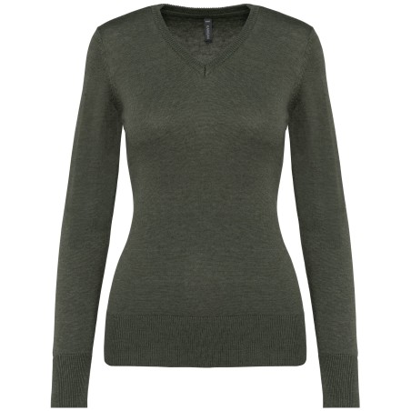 Jersey cuello de pico mujer