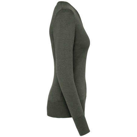 Jersey cuello de pico mujer