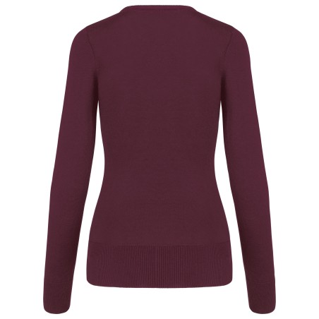 Jersey cuello de pico mujer
