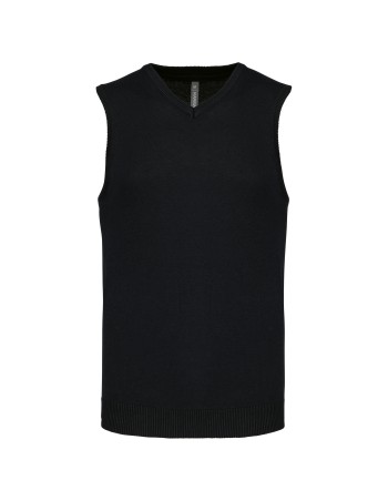 Jersey cuello de pico sin mangas 2