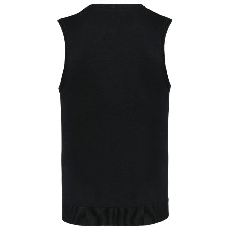 Jersey cuello de pico sin mangas