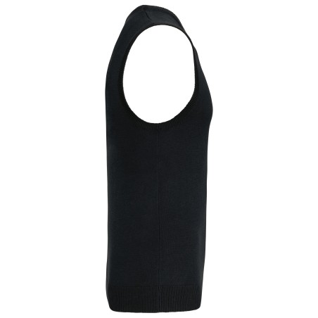 Jersey cuello de pico sin mangas