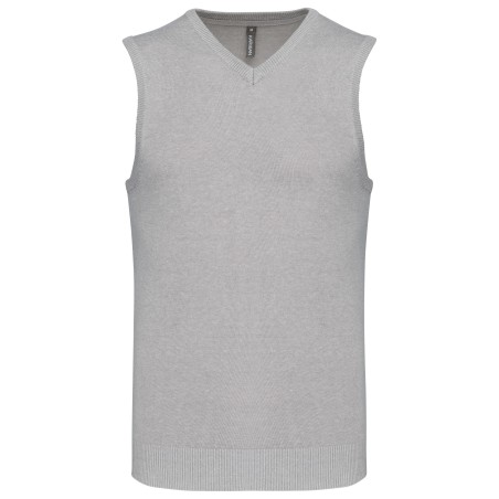 Jersey cuello de pico sin mangas