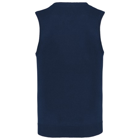 Jersey cuello de pico sin mangas