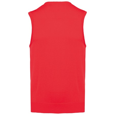 Jersey cuello de pico sin mangas