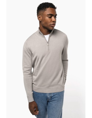 Men\\\'s zip neck jumper